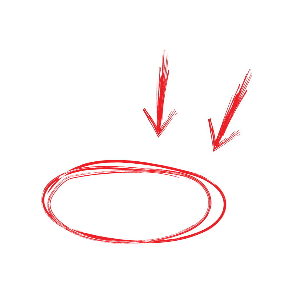 Hand Drawn Arrow with circle png image free Download 